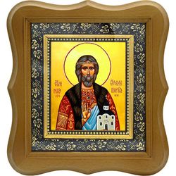 Владислав Сербский Святой Князь. Икона на холсте.