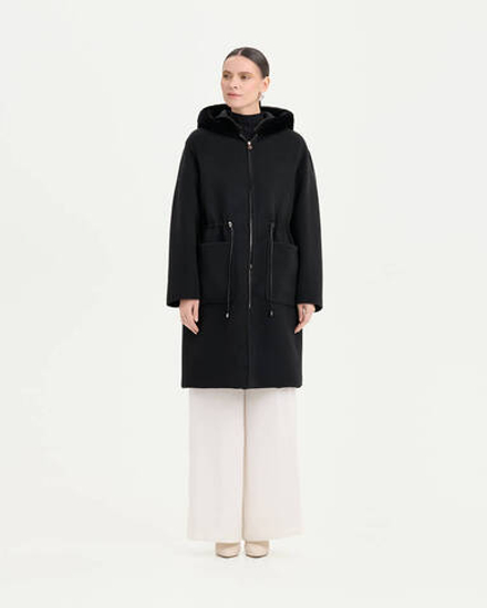 Двухсторонняя парка из стриженной норки