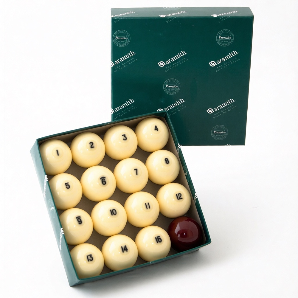 Шары для русского бильярда 68 мм "Aramith Premier" красный биток
