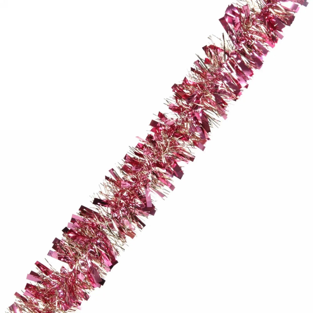 Мишура 2 м 6 см «Зимняя тайна», Розовый