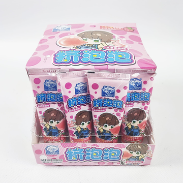 Жевательная резинка в тюбике со вкусом клубники, 20 гр