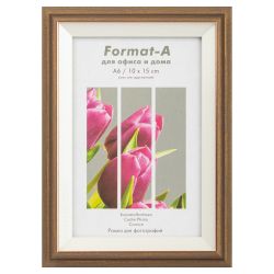 Фоторамка FA Фиеста 10х15 пластиковая со стеклом тёмная бронза | FA фототовары