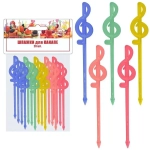 Шпажки для канапе "Скрипичный ключ". Набор 20шт (длина 81мм)