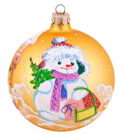 Элита НФШ-1663/2 Ел.украшение Шар «Снеговик» 100 мм