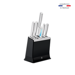 Набор ножей Tefal Ever Sharp Pro K2976S04 со встроенной точилкой, 5 ножей + блок