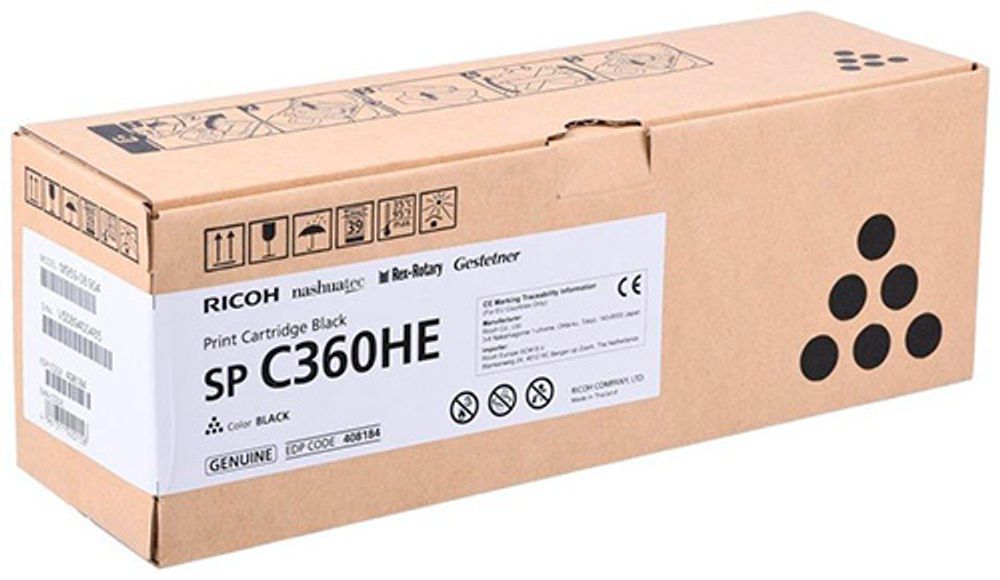 Принт-картридж Ricoh тип SP C360HE для SP C360/C361 черный (408184)