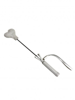 Белый кожаный мини-стек - 36 см. (Цвет: белый)