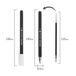 Ручка гелевая Brauberg Matt Gel, черная, 0.5мм, soft-touch корпус