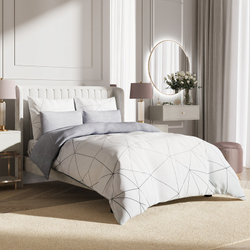 Комплект постельного белья Harmonica 2 сп с простыней на рез. 160х200 САТИН "Мальберри" (2 нав. 70х70 и 2 нав. 50х70)