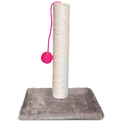 Когтеточка из сизаля с шариком "Столбик №201", 300*300*400мм , Triol