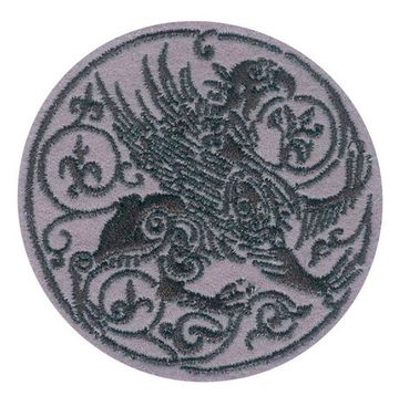 Нашивка Грифон в круге (бронза)