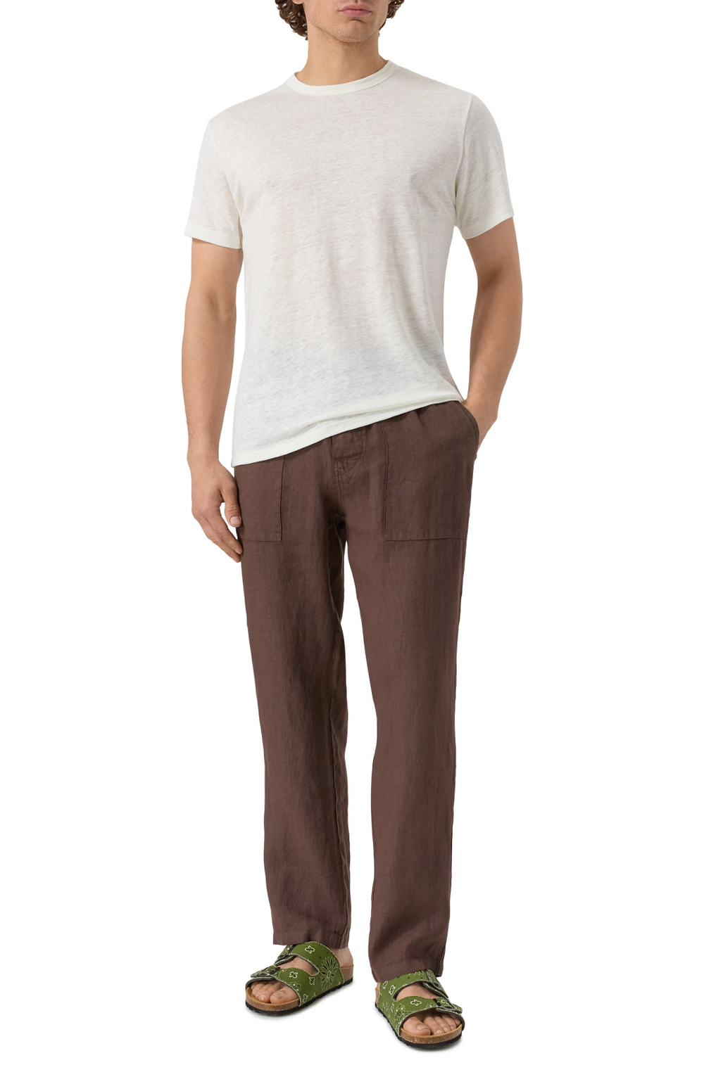 Футболка муж. MC Saint Barth ECSTASEA 01 белый лён