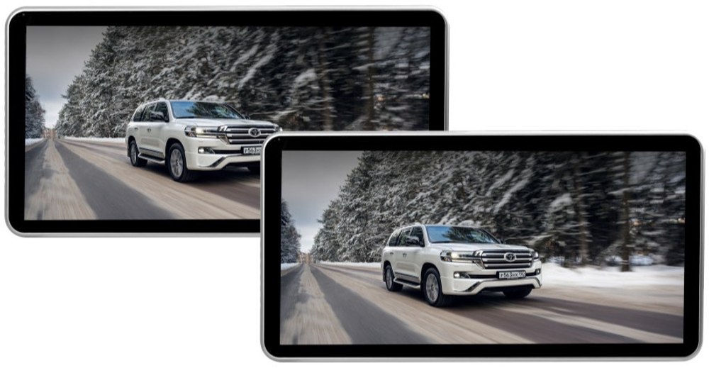 Комплект мониторов на подголовник для Toyota LC200/Lexus LX - ERGO LC200 с сенсорным экраном 11,6” (Full HD 1920x1080, Android, 2+32Gb, 4G) черный
