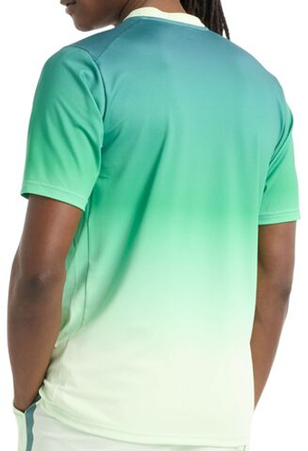 Мужская теннисная футболка New Balance Printed Tournament - зеленая