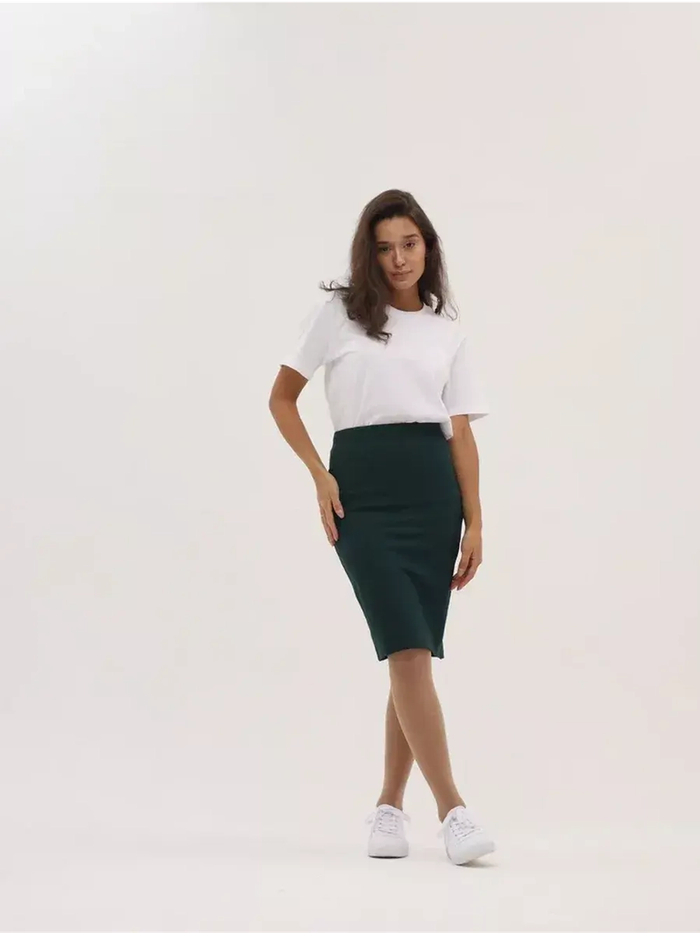 Юбка для беременных миди