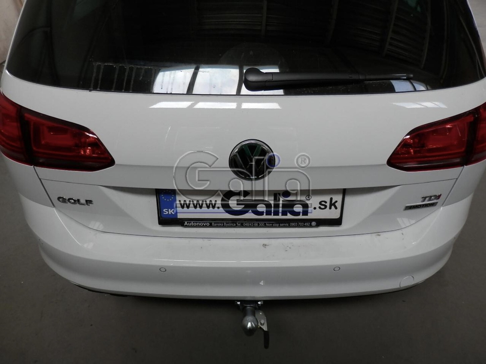 Фаркоп оцинкованный Galia V073A для Volkswagen Golf VII универсал 2WD/4WD 2013-(паспорт и сертификат в комплекте)(без электрики)
