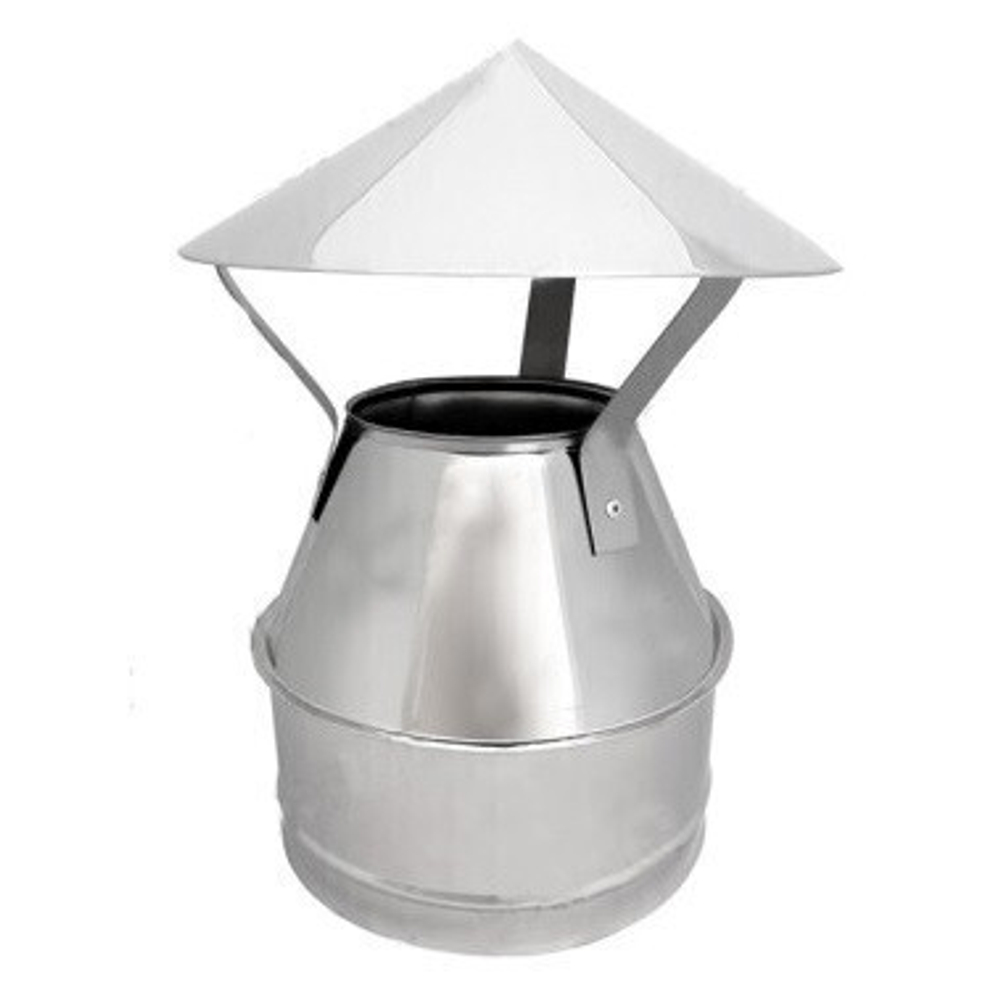 Оголовок для сэндвич дымохода оцинкованная сталь Eco Flue D200х115 мм