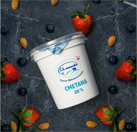 Сметана на закваске деревенская 30%, 400 мл