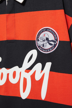 PULL&BEAR Поло в полоску с принтом «Goofy», полоски