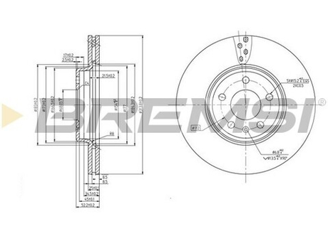BREMSI - CD7663V