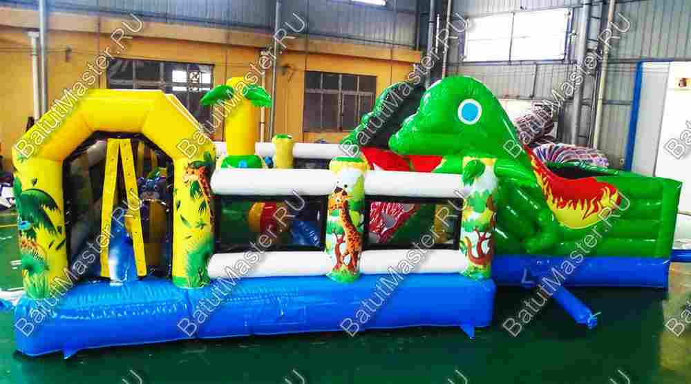 Надувной батут-горка "Сказочная поляна" 9*5*3,1 м