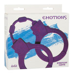 Фиолетовые силиконовые наручники Stretchy Cuffs Purple