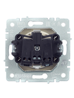 BRITE Розетка 1-местная с заземлением без защитных шторок 16А РС11-1-0-БрА алюминий IEK