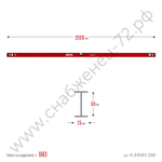 ЗУБР ДВУТАВР, 2000 мм, двутавровый, уровень с усиленным профилем (4-34583-200)