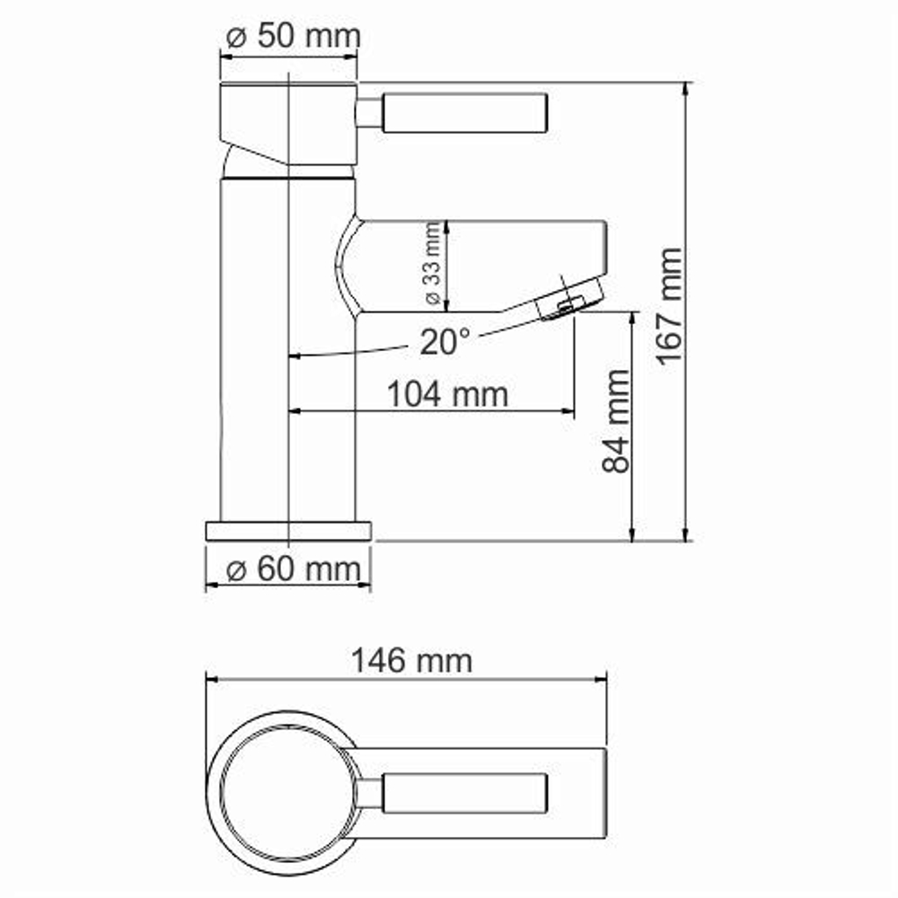 Main 4103 Thermo Термостатический смеситель для умывальника