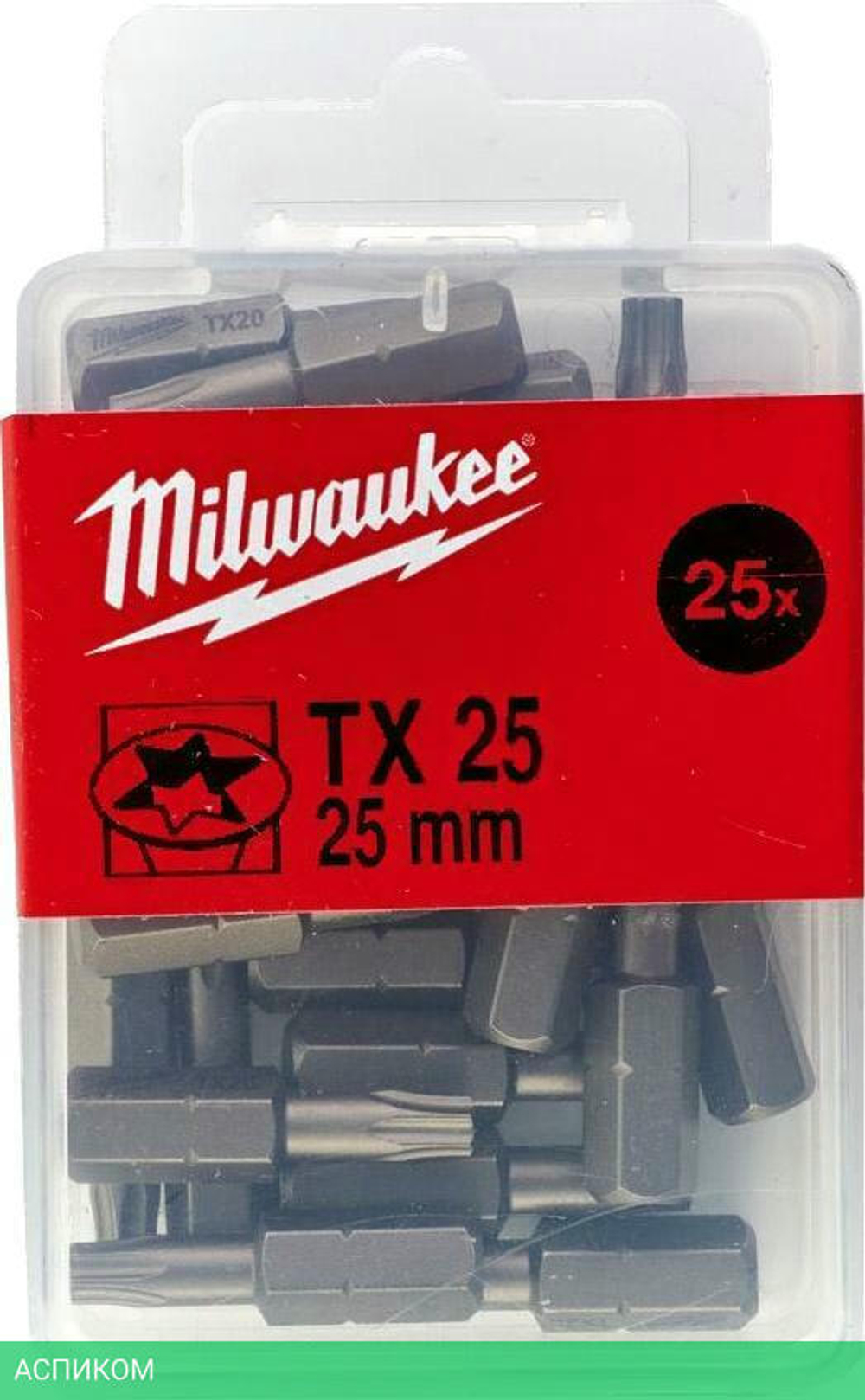 Бита Milwaukee TX25 25мм 25шт (4932399597)