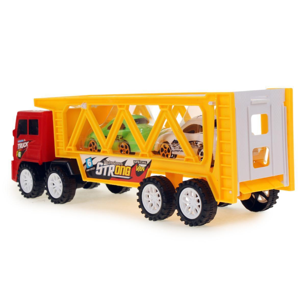 Автовоз ин. 29см +2 машины, пакет 2086-1