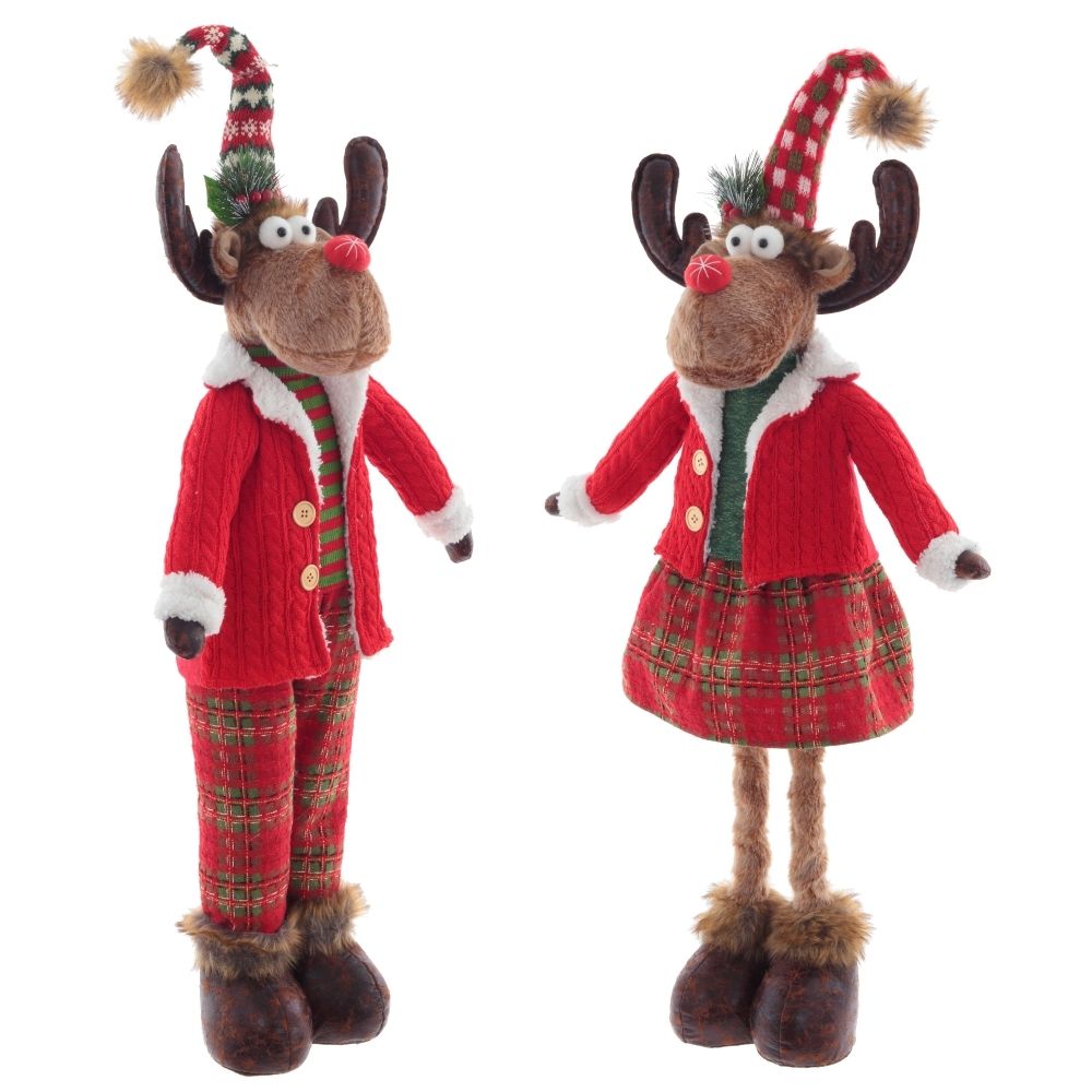 GAEM Игрушка набивная "Олень" (телескоп ноги), L29 W17 H98/48 см, 2в.
