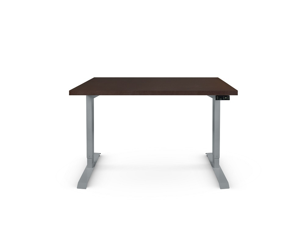 Регулируемый компьютерный стол Bazalt с регулировкой по высоте — столешница МДФ Венге
