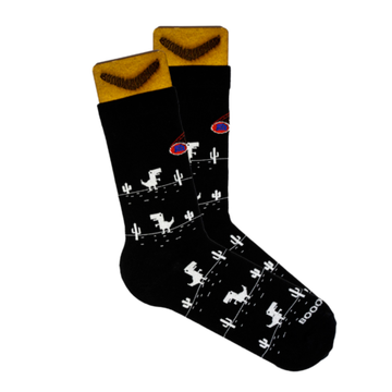 Носки длинные "Динозавры" (чер.)