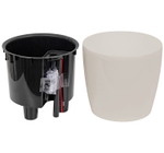 Кашпо АНФА 6,0л D220мм H=200мм вставка V=3,8л и автополив, с индикатором уровня воды