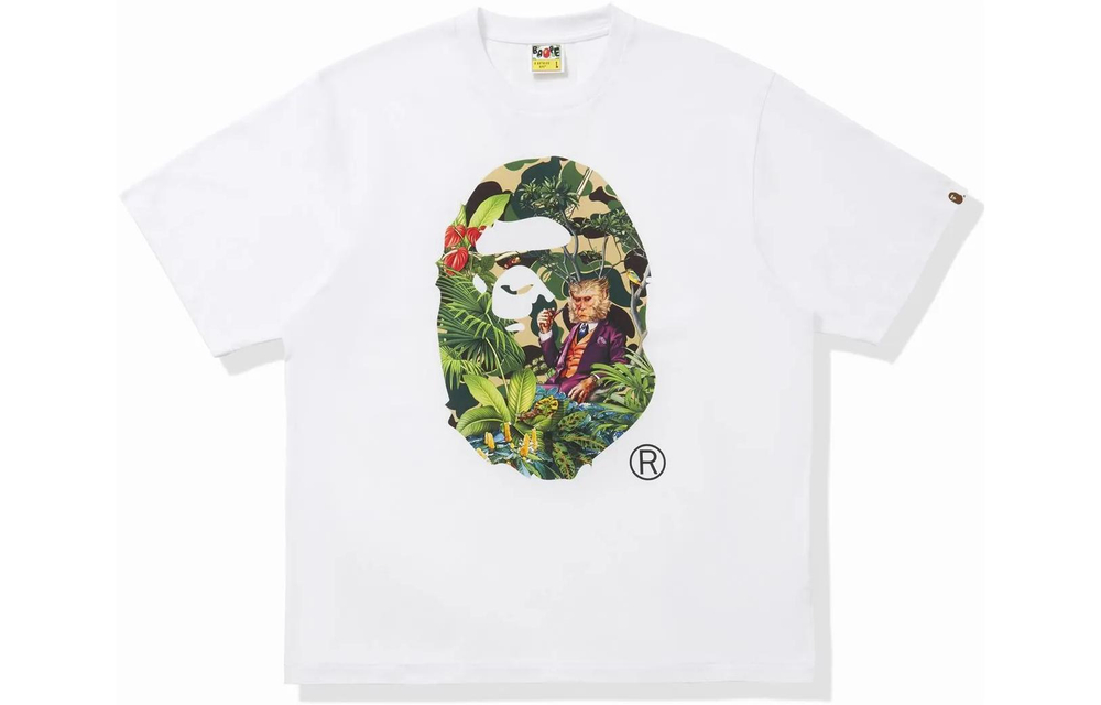A Bathing Ape X Monkey 47 Ape Head Tee