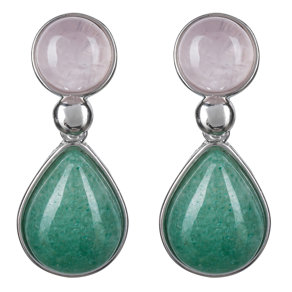 Серьги Possebon Q.Rose, Q.Verde A0738.7.17 S