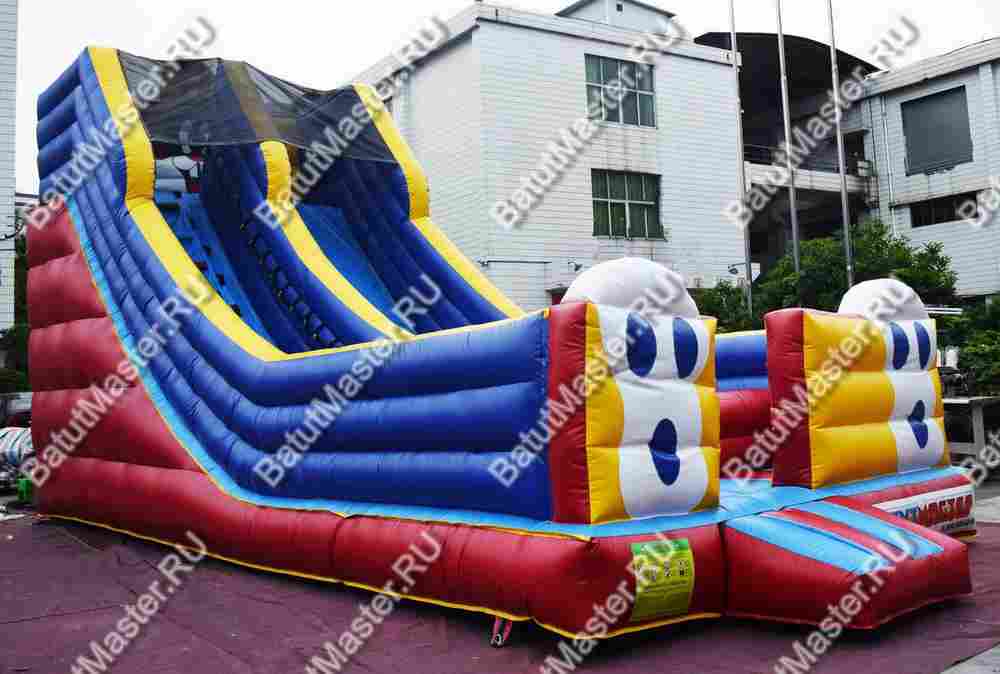 Детский надувной батут-горка "Зайка" 9*4*5.5 м