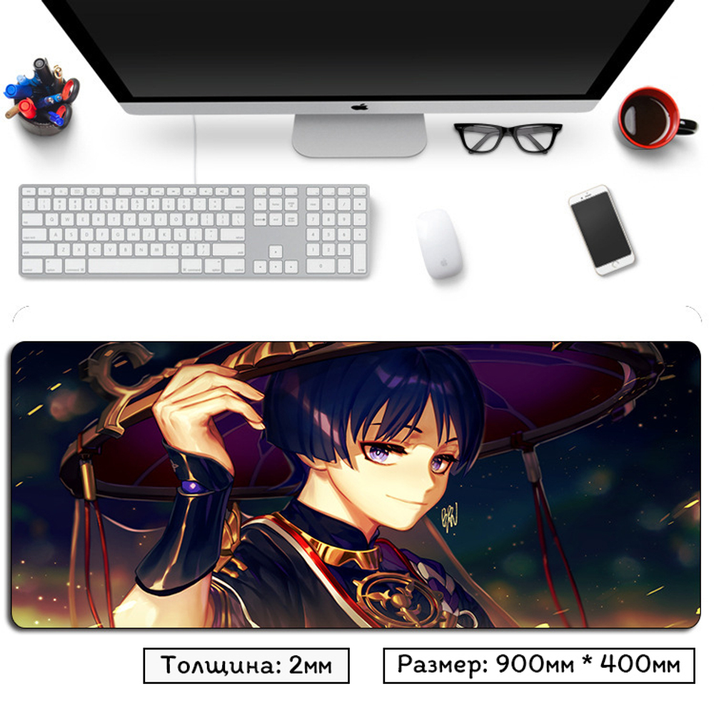 Большой коврик для мыши "Genshin Impact / Геншин импакт"