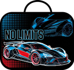 Папка школьника А4 с ручками + твердое дно, широкая, ткань, 335/260/60 "No limits 2025" (Пчелка)