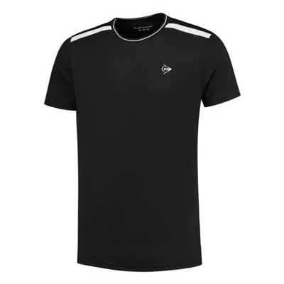 Мужское теннисное поло Dunlop Crew T-Shirt Men - Black, White