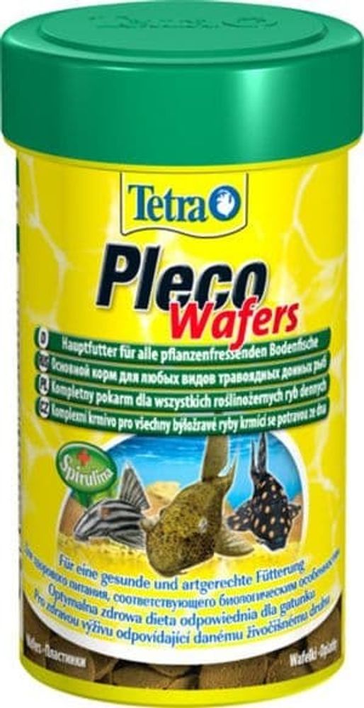 TetraPleco Wafer корм для сомиков-присосок 250 мл