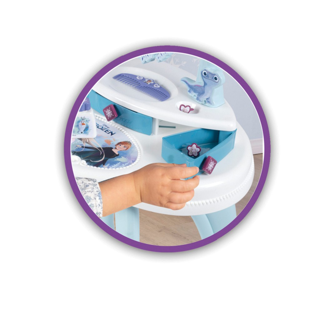 Детский туалетный столик 2в1 Smoby 320244 Холодное сердце для девочки от 3 лет — фото 7