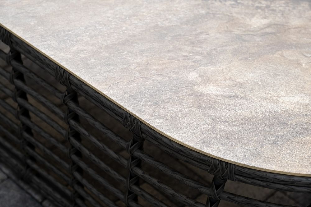 "Валенсия" лаунж-зона из искусственного ротанга, цвет серый