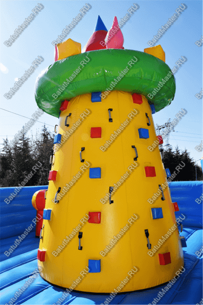 Большая площадка с высокой горкой "Дино-городок", 15*15*6 м