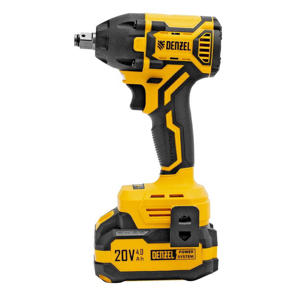 Гайковерт ударный аккумуляторный бесщет. CIWH-BL-20-350, Li-Ion, 20 В// Denzel