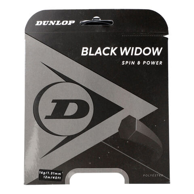 Струны теннисные Dunlop Black Widow String Set 12m - Black