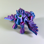 Пони игрушка, фигурка единорога, лиловая