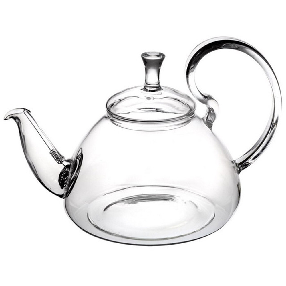 237059Y1 УЦЕНКА Чайник "Георгин" 1200 мл, стекло, с пружинным ситом