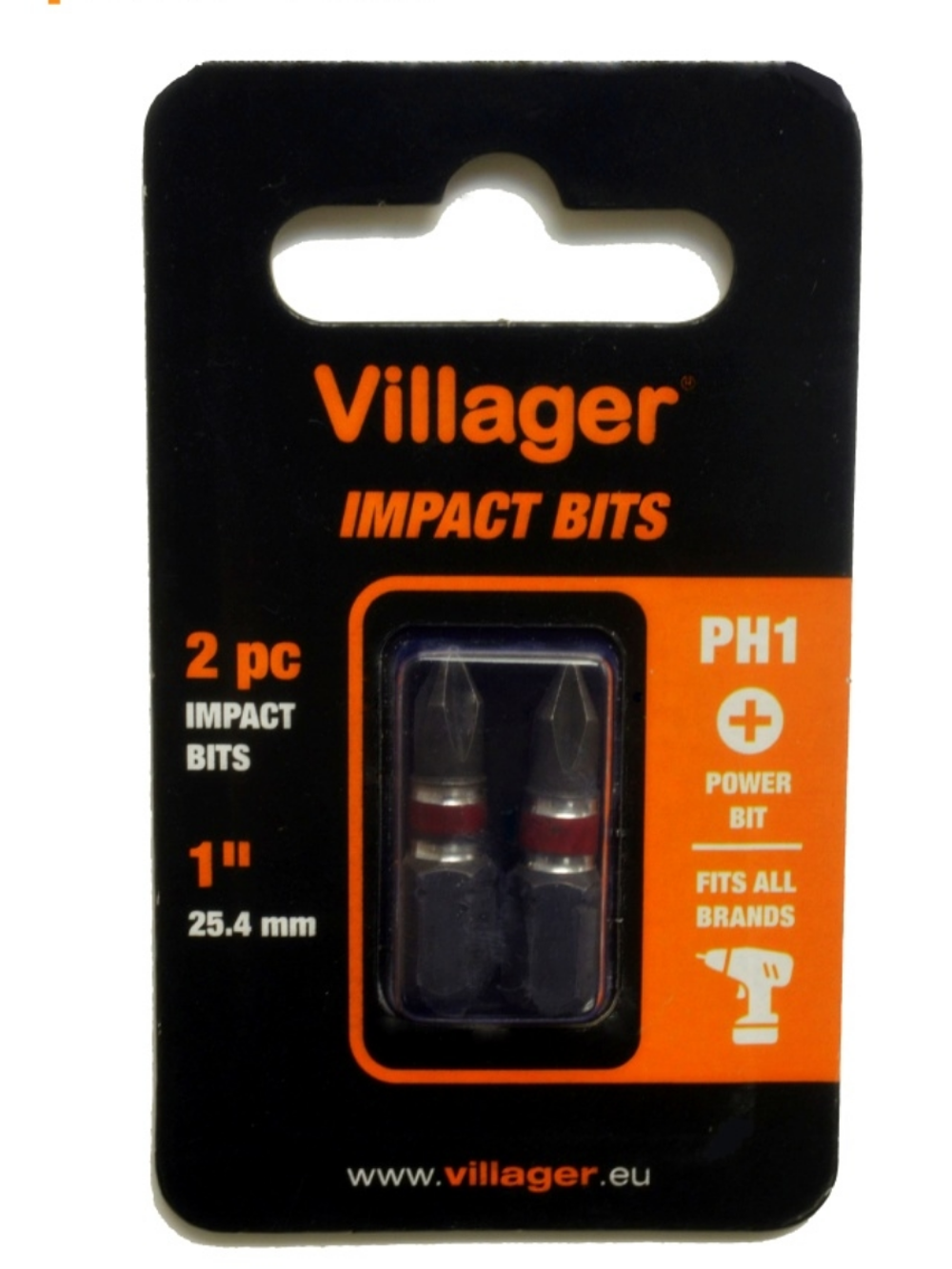 Биты PH1 25 мм Villager